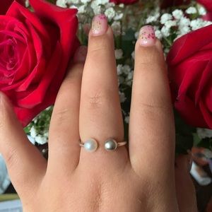 Pandora contemporary pearl ring size 9 (60)